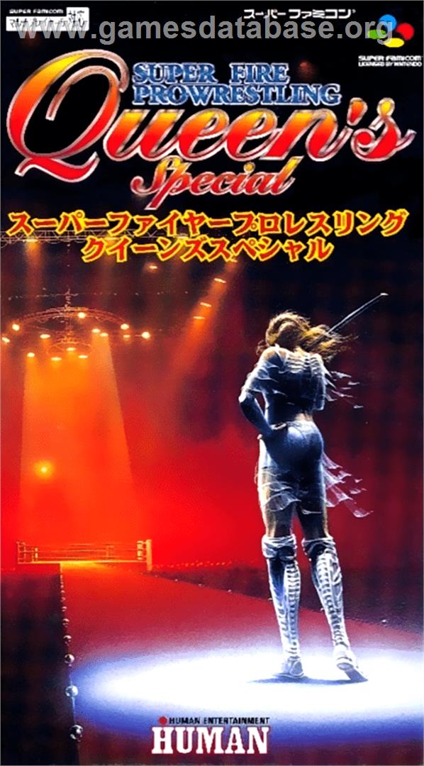 Super Fire Pro Wrestling Queen's Special - Nintendo SNES - Artwork - Box