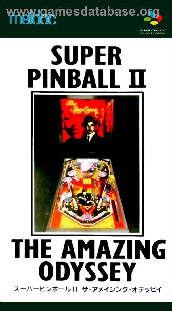 Super Pinball II: The Amazing Odyssey - Nintendo SNES - Artwork - Box