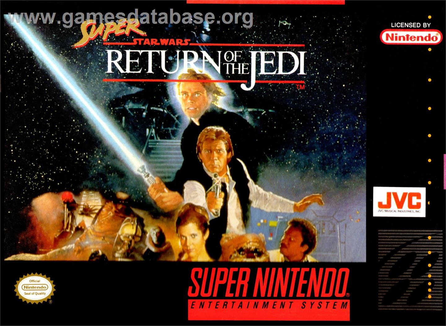 Super Star Wars - Return Of The Jedi - Nintendo SNES - Artwork - Box