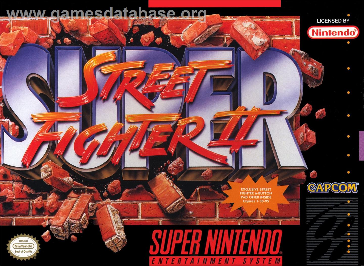 Super Street Fighter 2 - Nintendo SNES - Artwork - Box