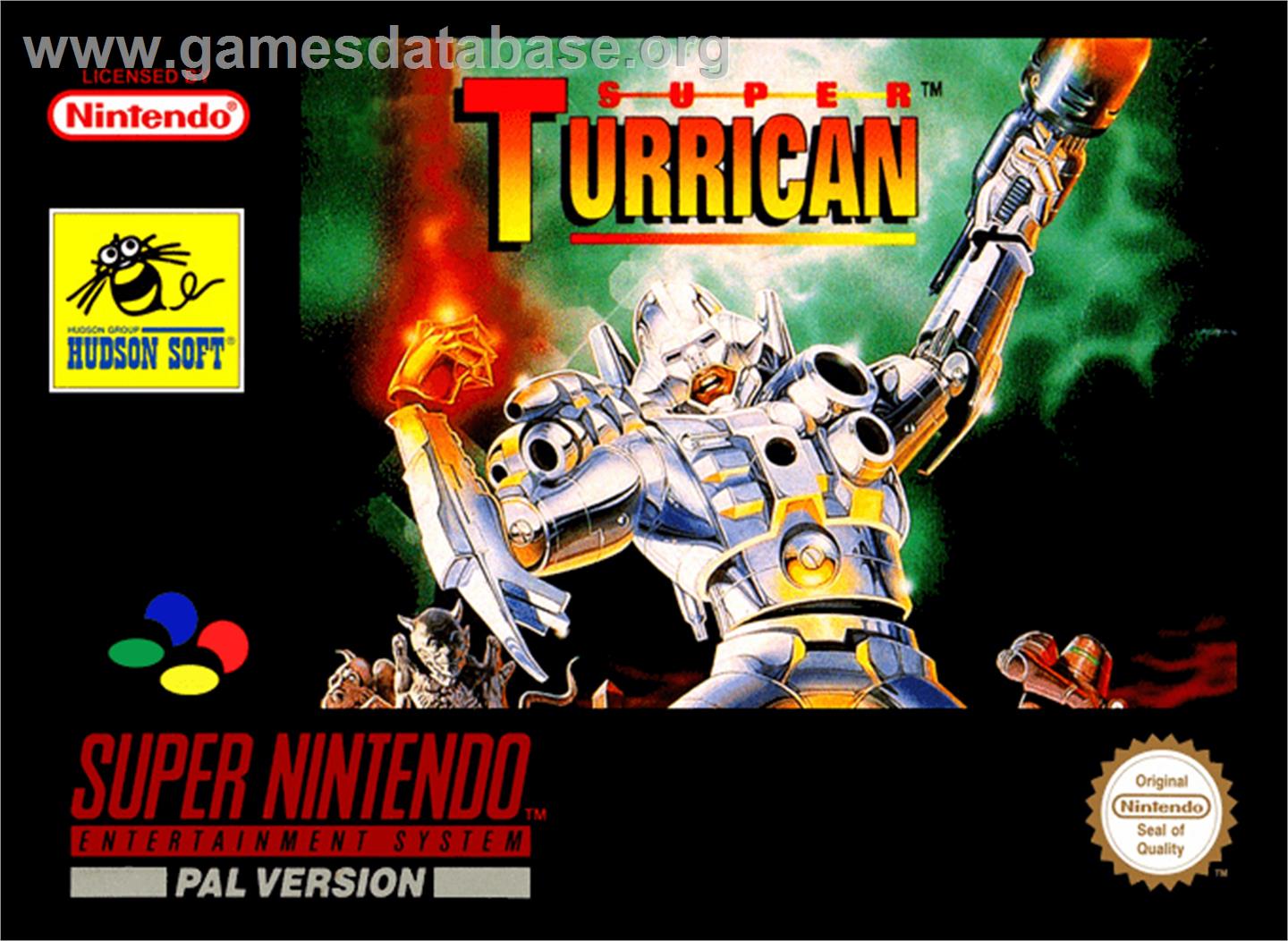Super Turrican - Nintendo SNES - Artwork - Box