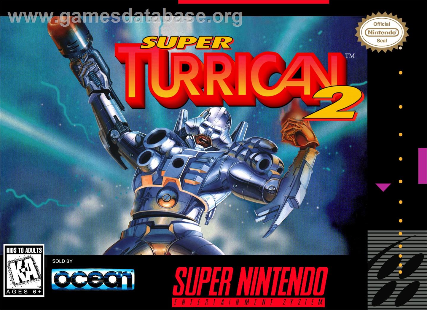 Super Turrican 2 - Nintendo SNES - Artwork - Box
