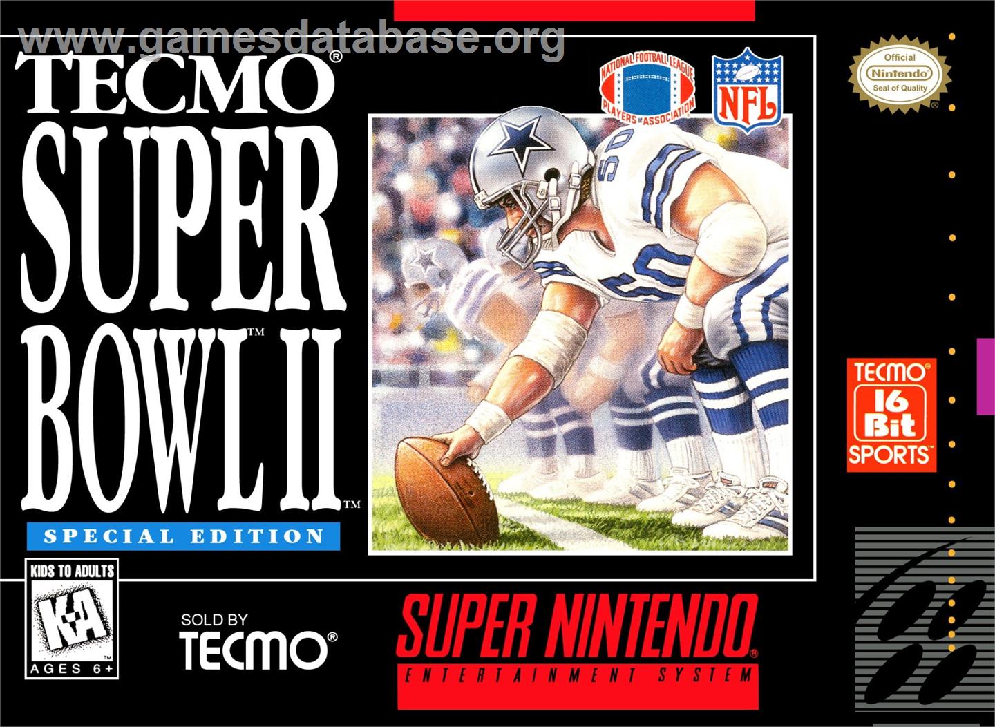 Tecmo Super Bowl 2 - Special Edition - Nintendo SNES - Artwork - Box