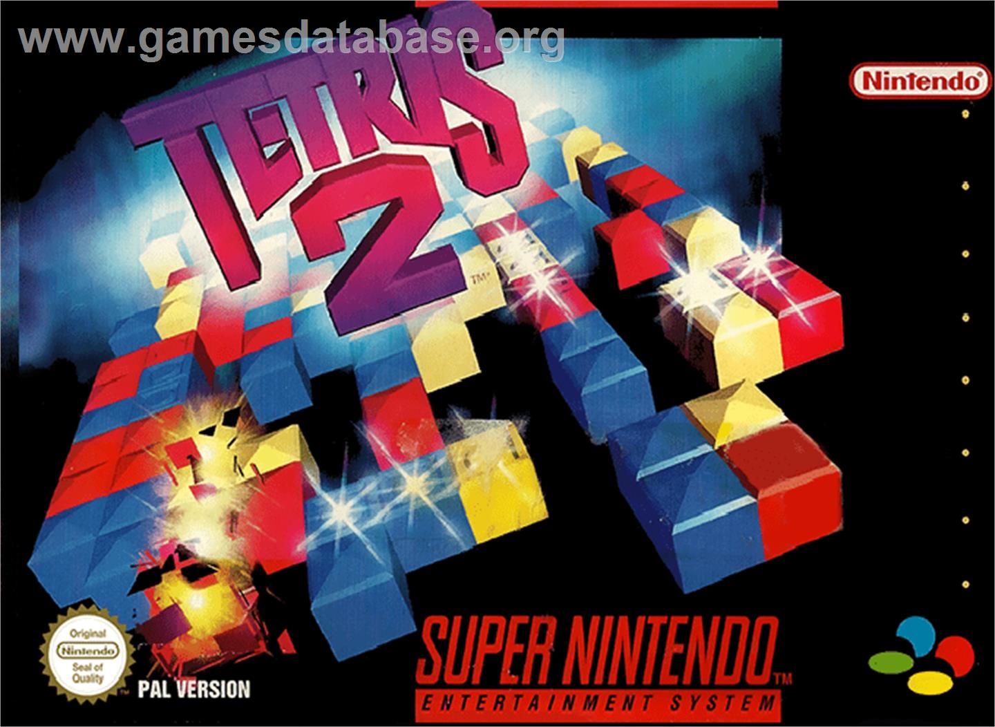 Tetris 2 - Nintendo SNES - Artwork - Box