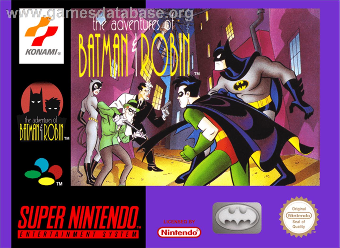 The Adventures of Batman and Robin - Nintendo SNES - Artwork - Box
