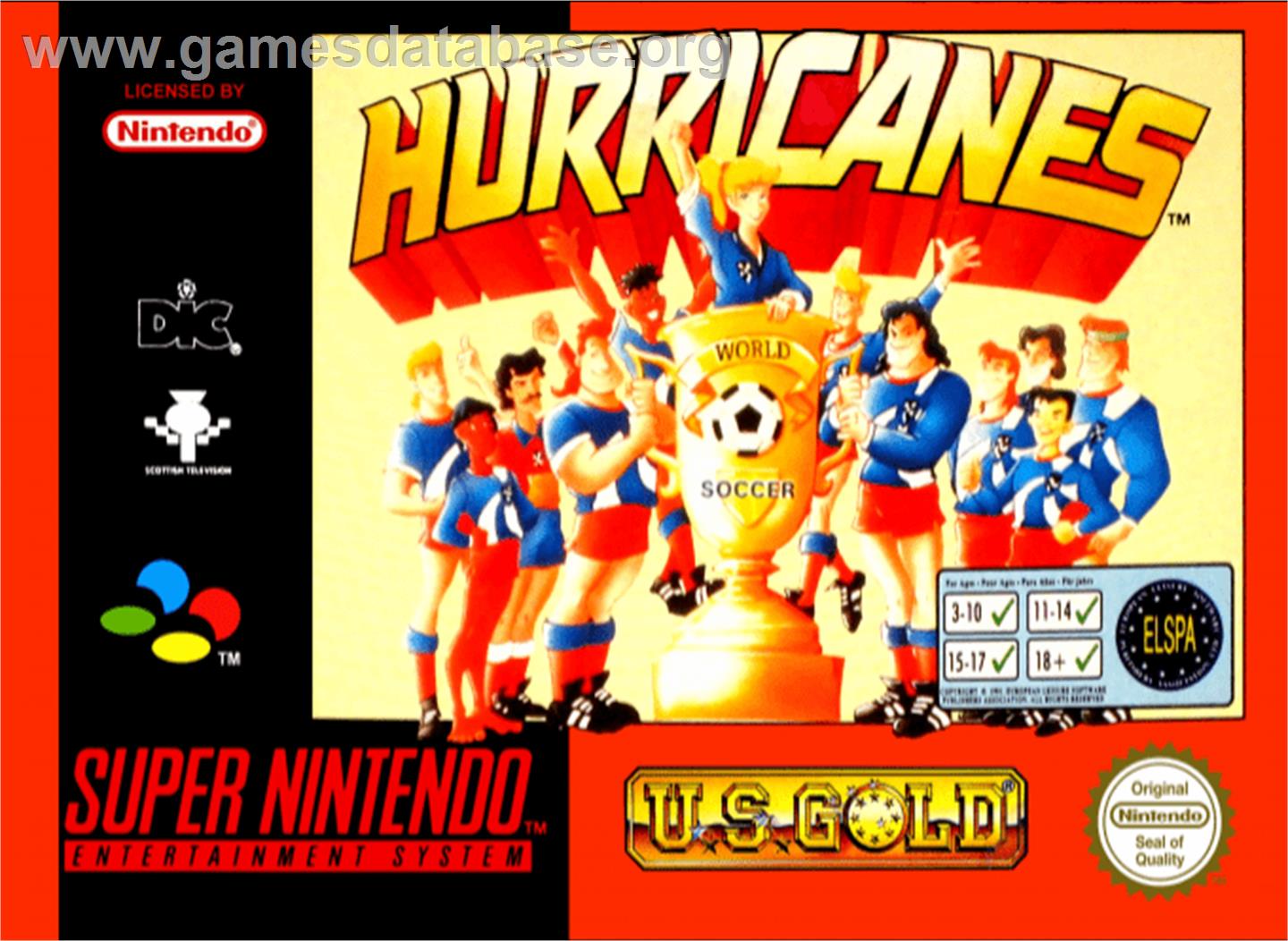 The Hurricanes - Nintendo SNES - Artwork - Box