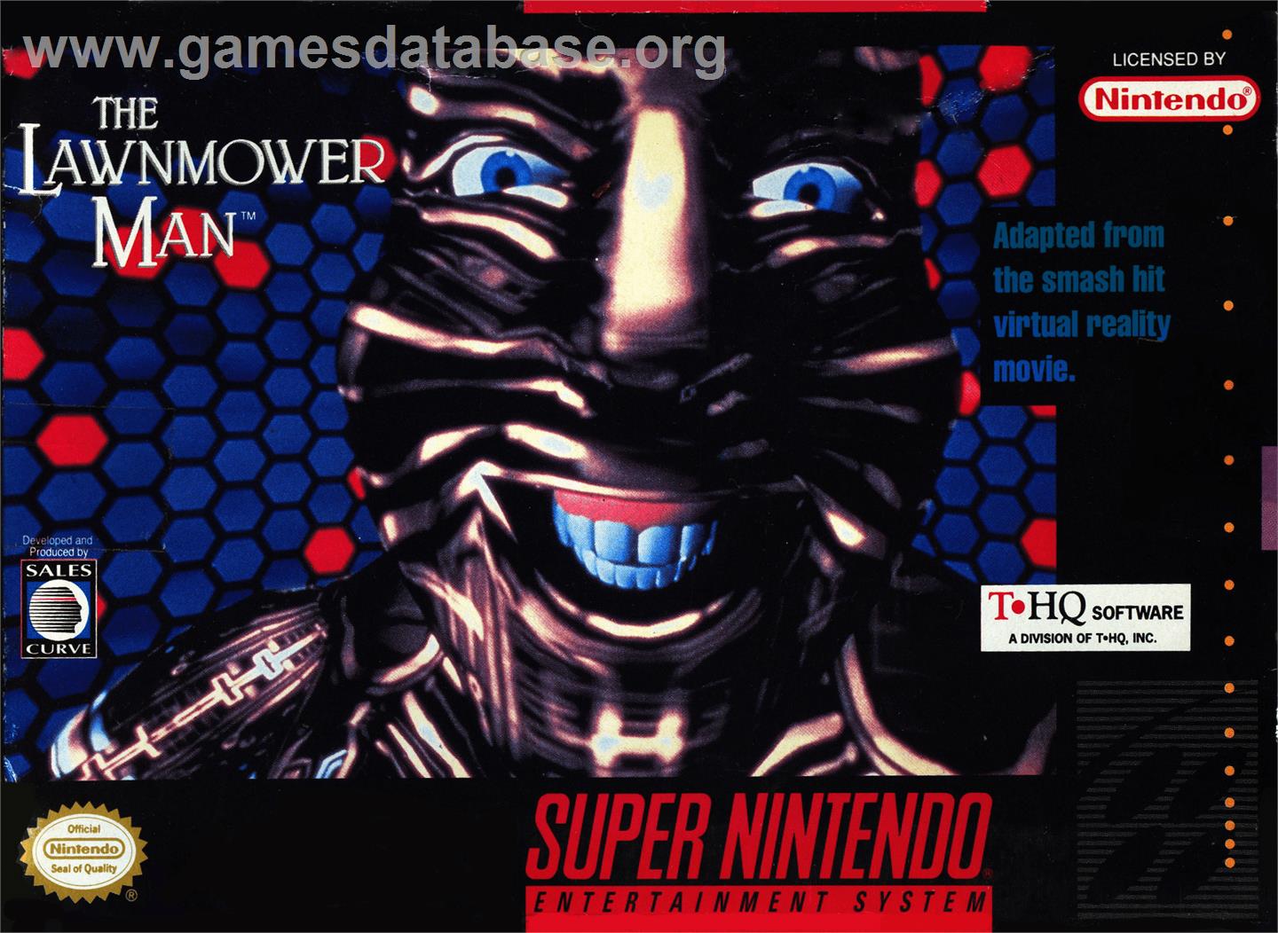 The Lawnmower Man - Nintendo SNES - Artwork - Box