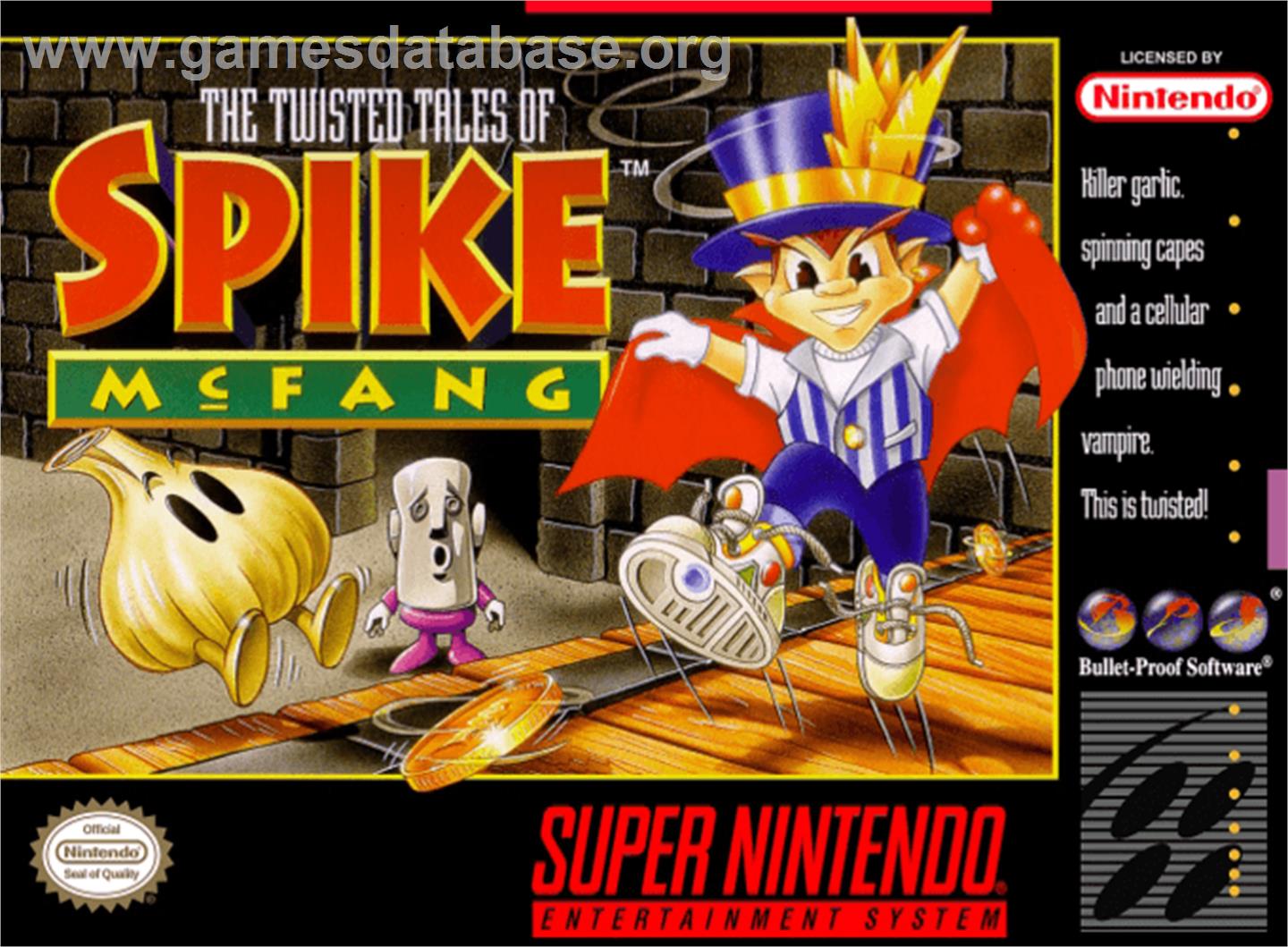 The Twisted Tales of Spike McFang - Nintendo SNES - Artwork - Box