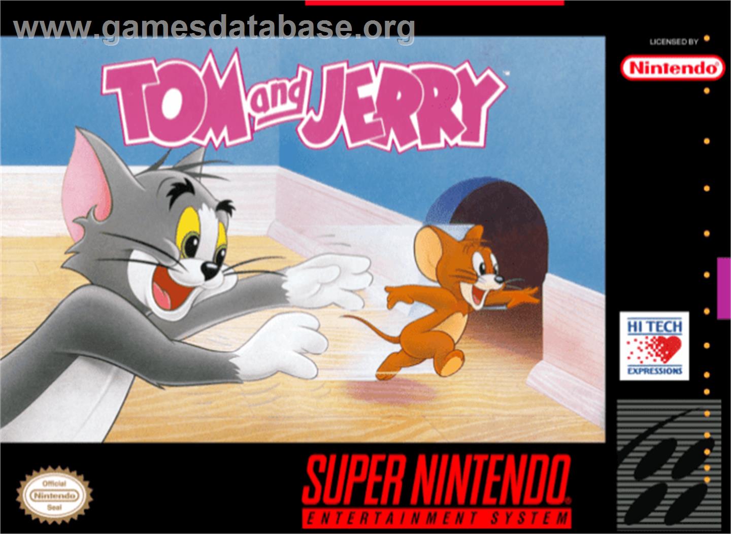 Tom and Jerry - Nintendo SNES - Artwork - Box