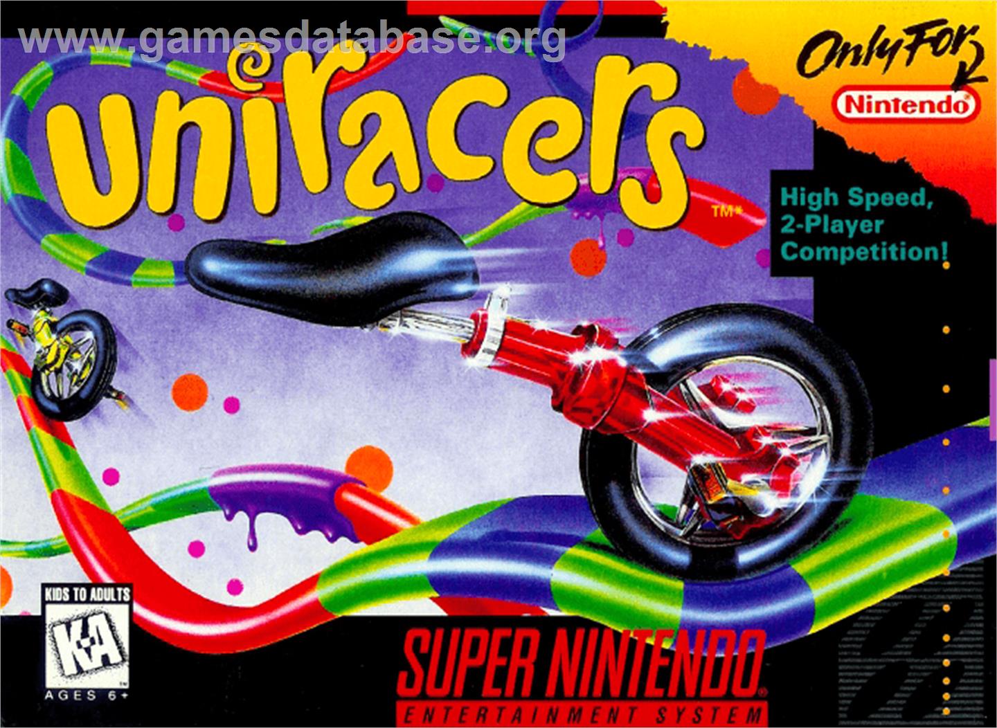 Uniracers - Nintendo SNES - Artwork - Box