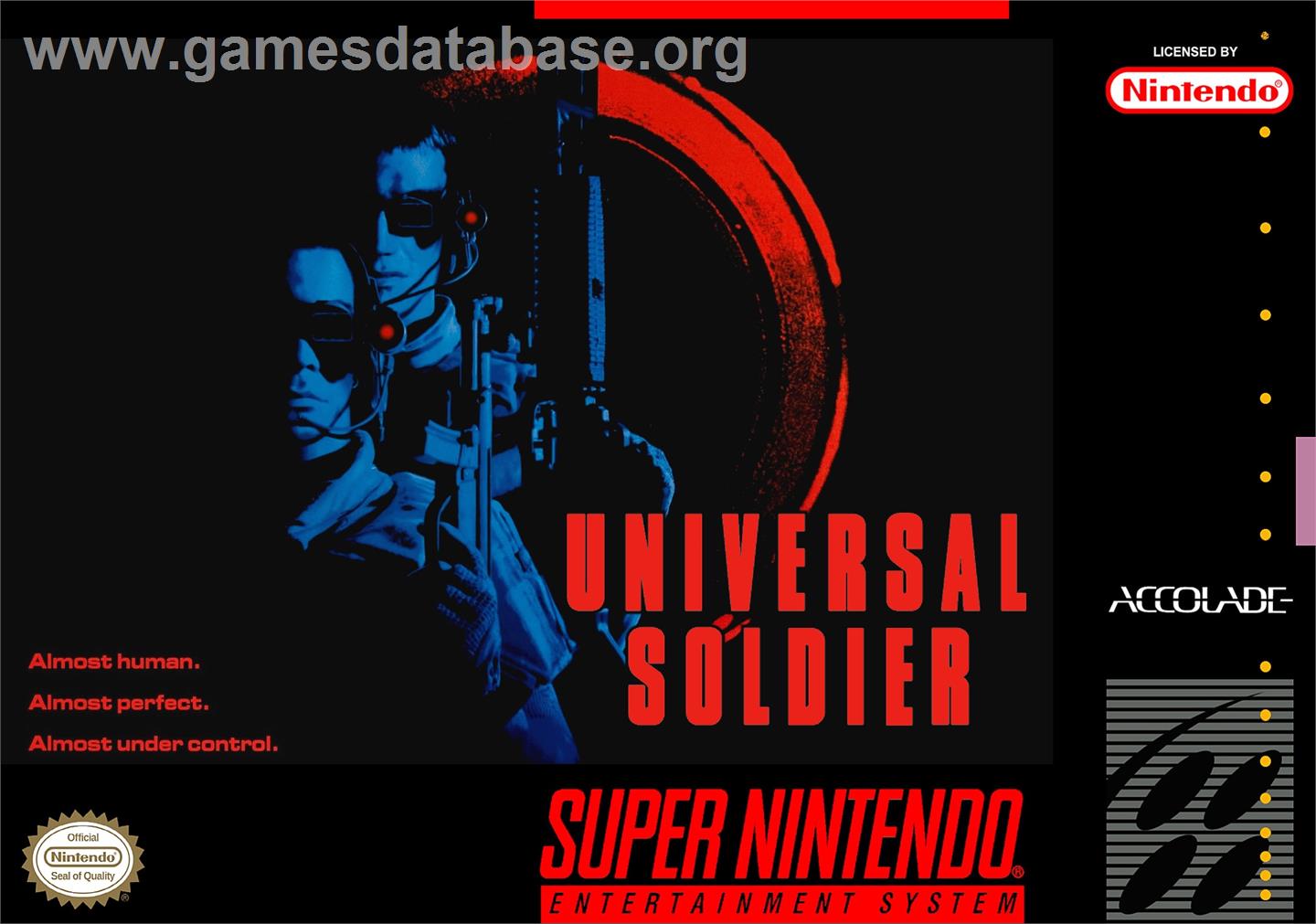 Universal Soldier - Nintendo SNES - Artwork - Box