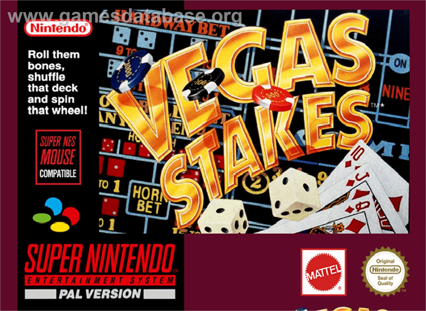 Vegas Stakes - Nintendo SNES - Artwork - Box