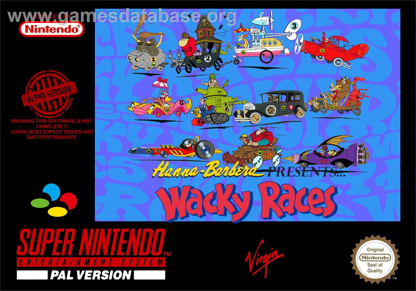 Wacky Races - Nintendo SNES - Artwork - Box