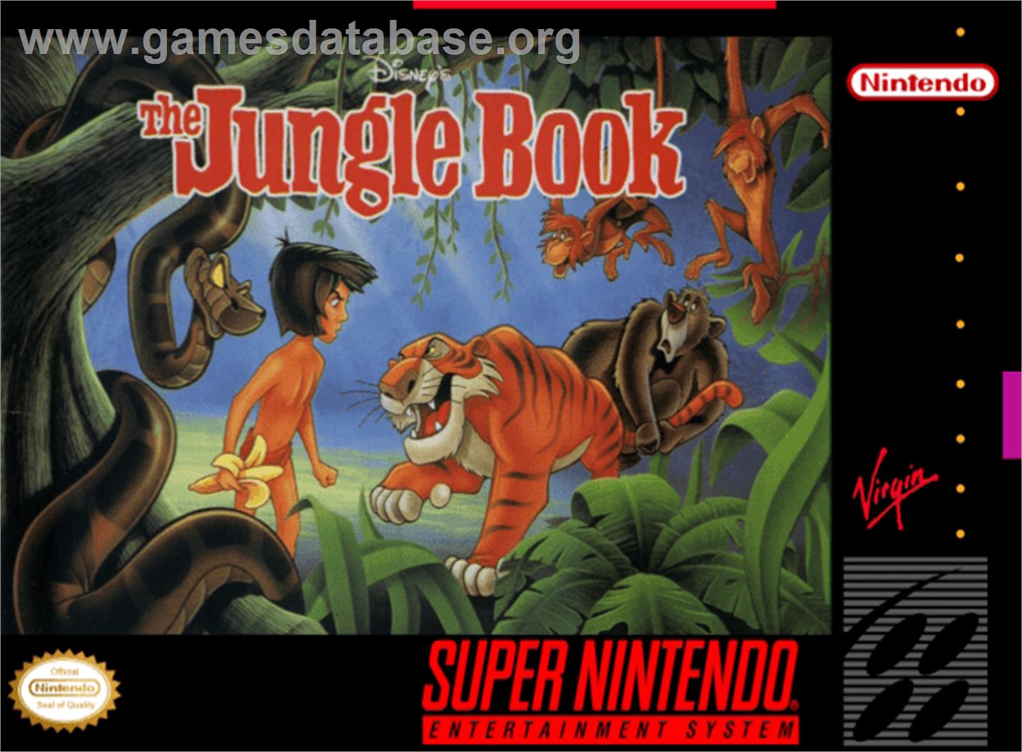 Walt Disney's The Jungle Book - Nintendo SNES - Artwork - Box