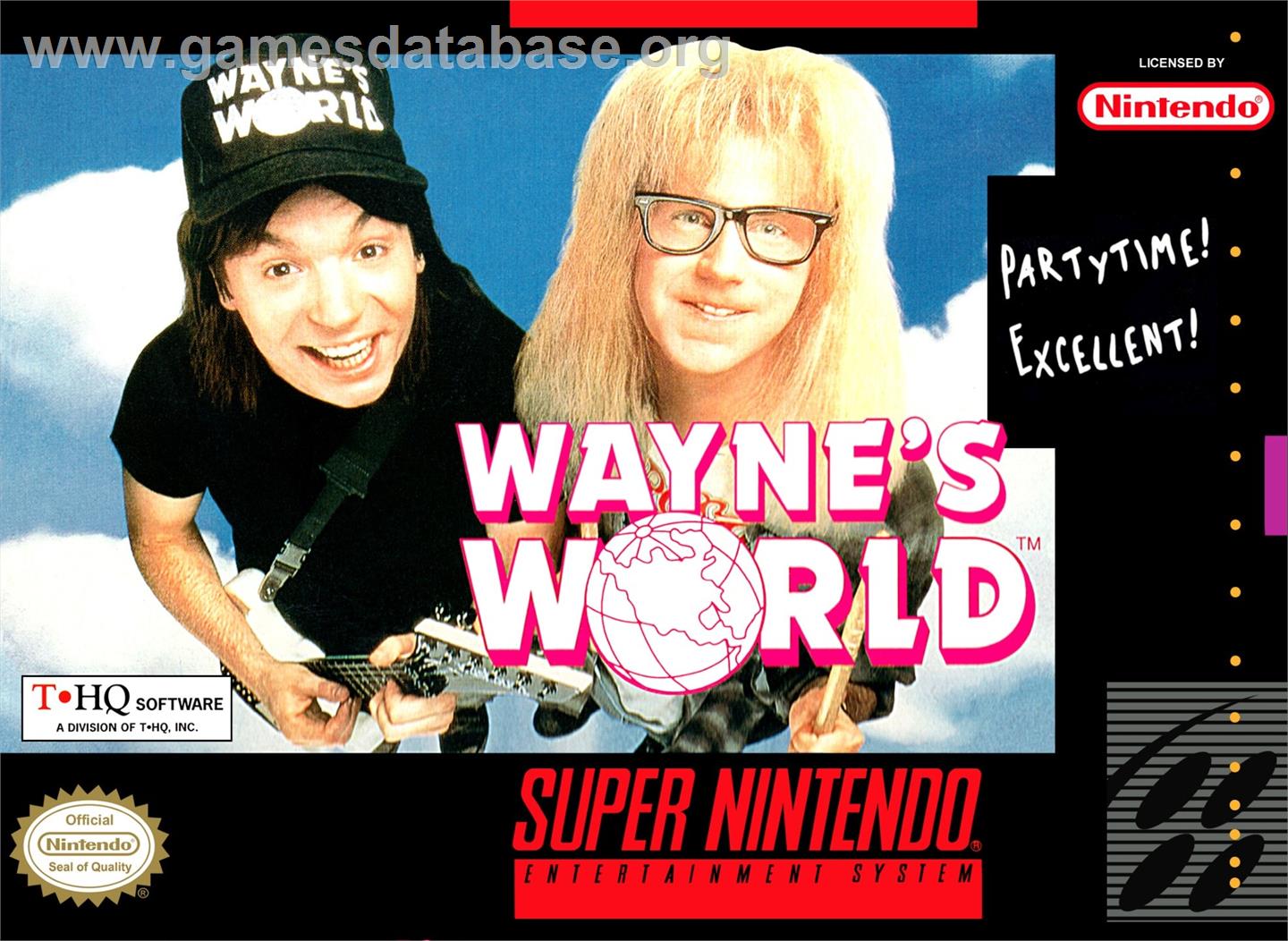 Wayne's World - Nintendo SNES - Artwork - Box
