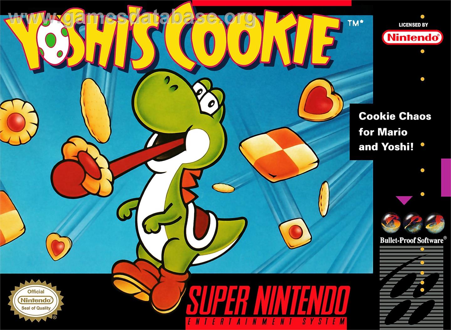 Yoshi's Cookie - Nintendo SNES - Artwork - Box