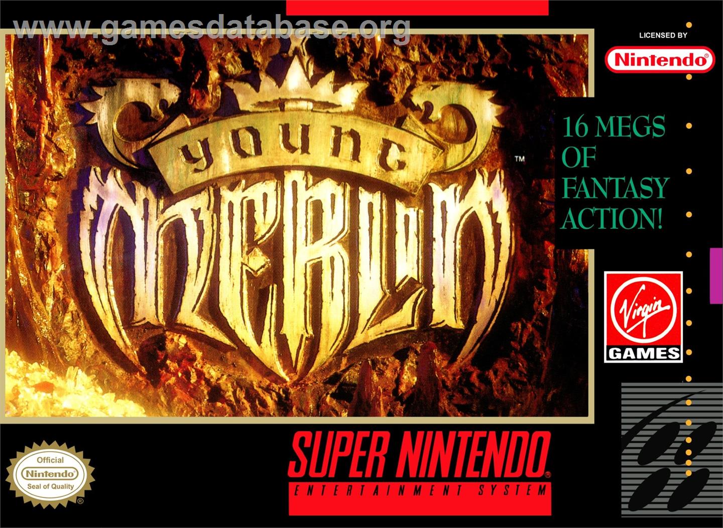 Young Merlin - Nintendo SNES - Artwork - Box