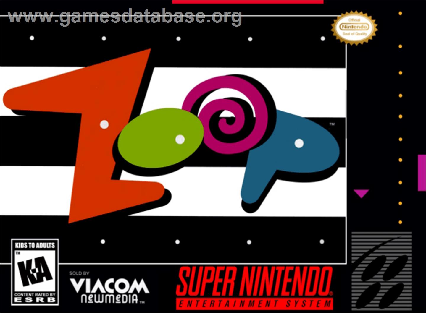 Zoop - Nintendo SNES - Artwork - Box