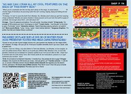 Box back cover for Bubsy in: Claws Encounters of the Furred Kind on the Nintendo SNES.