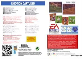 Box back cover for FIFA 97: Gold Edition on the Nintendo SNES.