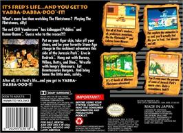 Box back cover for Flintstones, The on the Nintendo SNES.