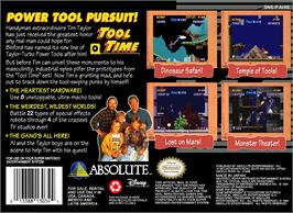 Box back cover for Home Improvement - Power Tool Pursuit on the Nintendo SNES.