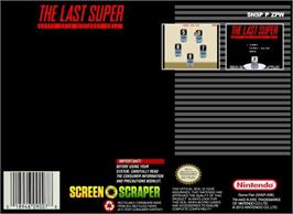 Box back cover for Last Super, The on the Nintendo SNES.