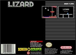 Box back cover for Lizard on the Nintendo SNES.