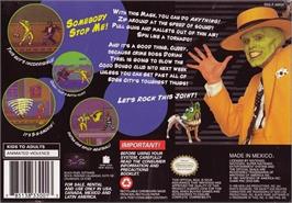 Box back cover for Mask, The on the Nintendo SNES.