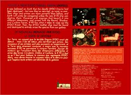 Box back cover for R-Type III: The Third Lightning on the Nintendo SNES.