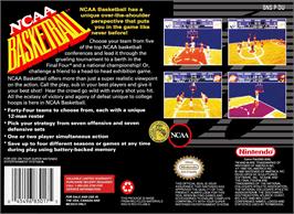 Box back cover for World League Basketball on the Nintendo SNES.