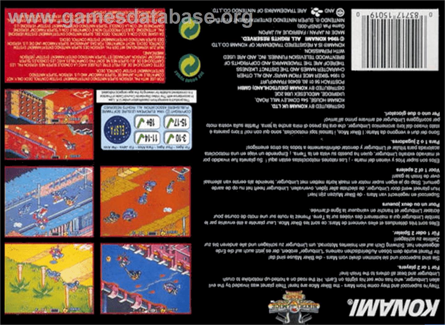 Biker Mice From Mars - Nintendo SNES - Artwork - Box Back