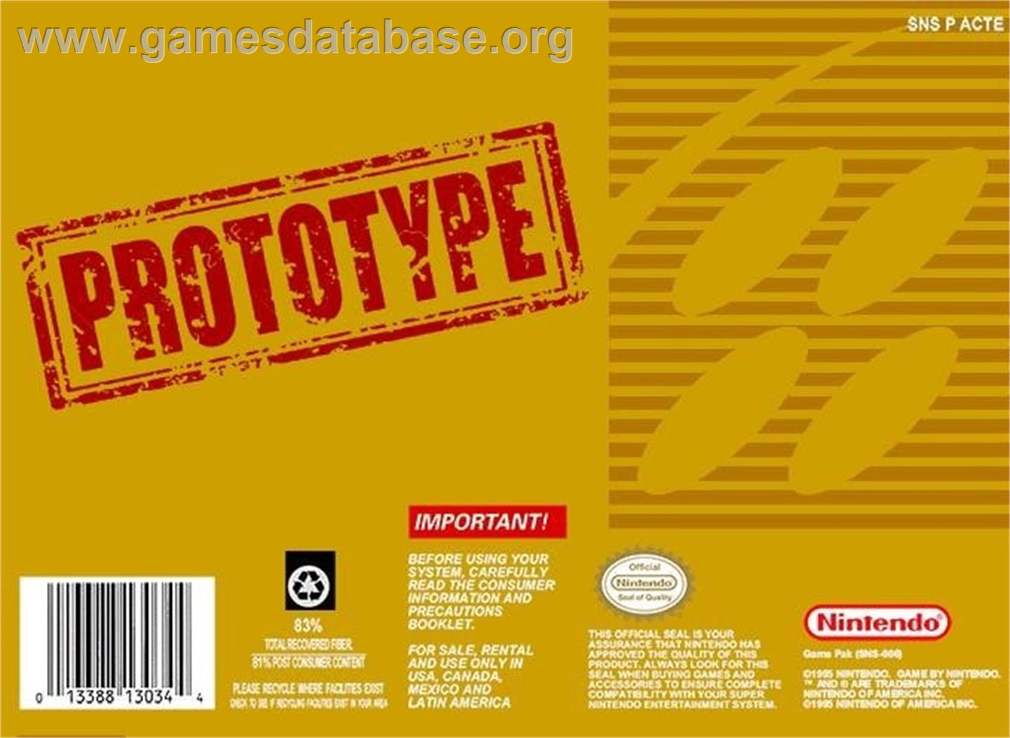 Falcon - Nintendo SNES - Artwork - Box Back