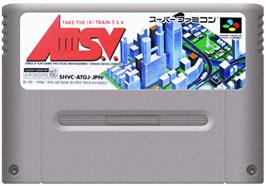 Cartridge artwork for A3 S.v. - A Ressha De Ikou 3 - Super Version on the Nintendo SNES.
