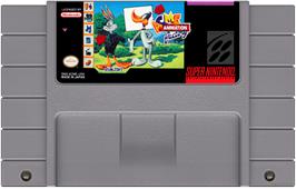 Cartridge artwork for Acme Animation Factory on the Nintendo SNES.