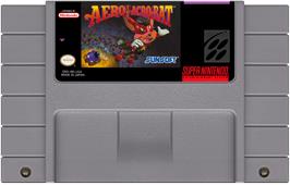 Cartridge artwork for Aero The Acro-bat on the Nintendo SNES.
