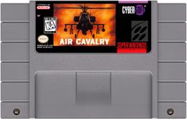 Cartridge artwork for Air Cavalry on the Nintendo SNES.