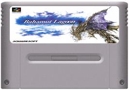 Cartridge artwork for Bahamut Lagoon on the Nintendo SNES.