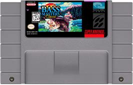 Cartridge artwork for Bass Masters Classic on the Nintendo SNES.