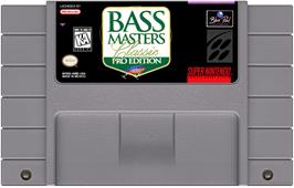Cartridge artwork for Bass Masters Classic - Pro Edition on the Nintendo SNES.