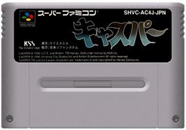Cartridge artwork for Casper on the Nintendo SNES.