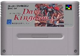 Cartridge artwork for Dark Kingdom on the Nintendo SNES.
