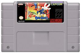 Cartridge artwork for Disney's Bonkers on the Nintendo SNES.