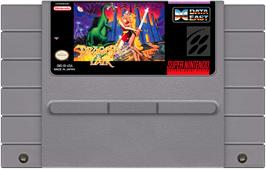 Cartridge artwork for Dragon's Lair on the Nintendo SNES.