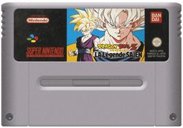 Cartridge artwork for Dragon Slayer: The Legend of Heroes on the Nintendo SNES.