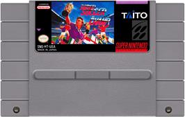 Cartridge artwork for European Football Champ on the Nintendo SNES.