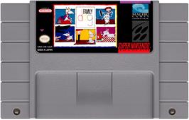 Cartridge artwork for Family Dog on the Nintendo SNES.
