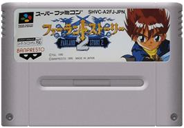 Cartridge artwork for Farland Story 2 on the Nintendo SNES.