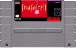 Cartridge artwork for Final Fantasy 2 on the Nintendo SNES.