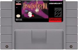 Cartridge artwork for Final Fantasy 6 on the Nintendo SNES.